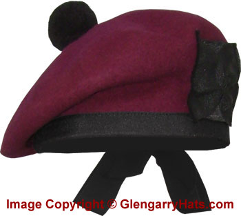 "Airborne Maroon" Balmoral Hat
